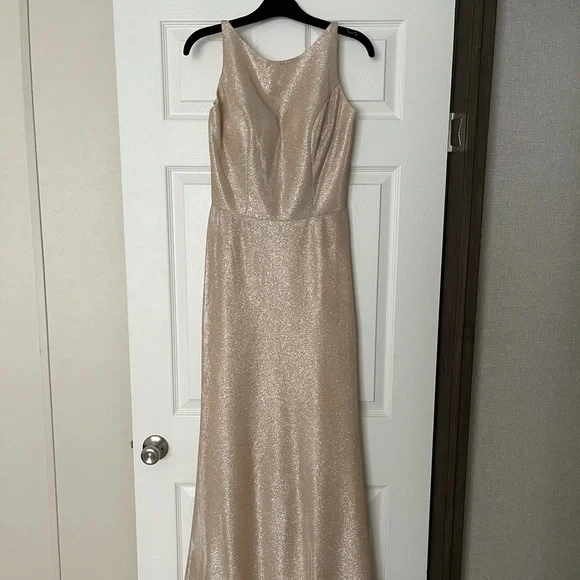 Ashley & Justin | Dresses | Champagne Gold Bridesmaid Dress